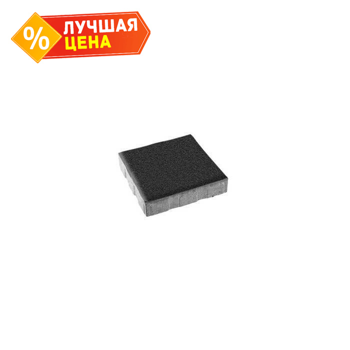 Плитка тротуарная Квадрум Б.5.К.6 гранит черный 500x500x60 мм