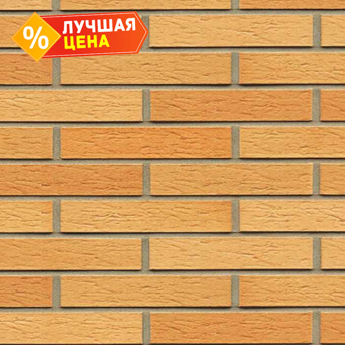 Кирпич клинкерный Muhr 01 EG Niederlausitzer Gelb Edelglanz рустик, 290х90х52 мм