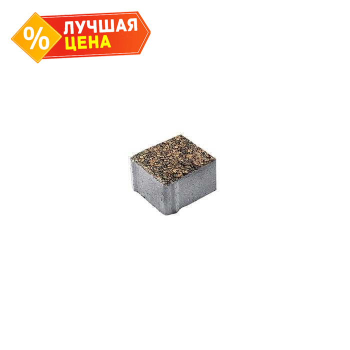 Плитка тротуарная Квадрат (ЛА-Линия) Б.2.К.6 Листопад гладкий Арабская ночь 200x200x60 мм