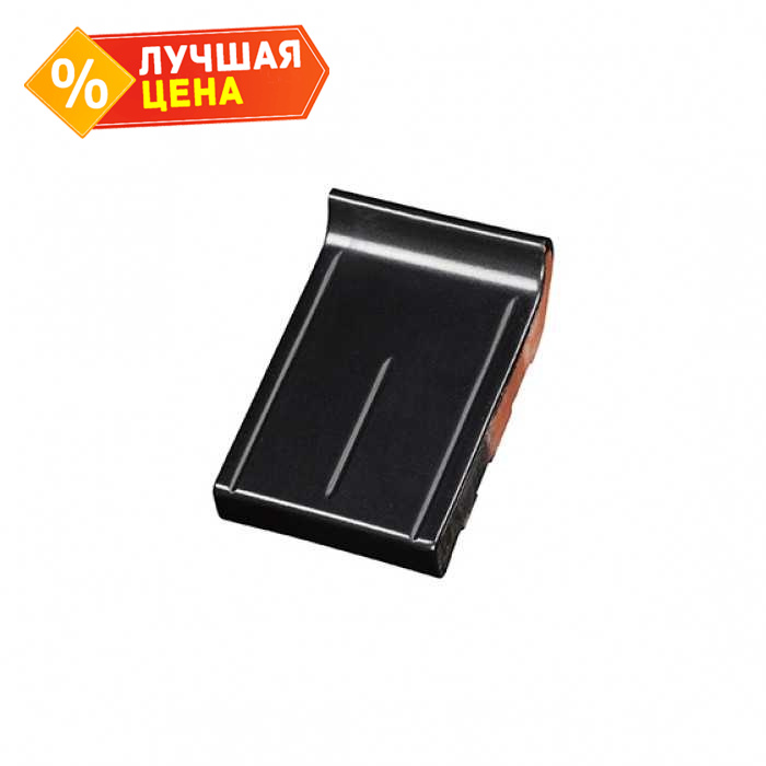 Клинкерный завершающий водоотлив Terca Black глазурованный, 160*105*30 мм