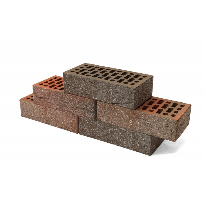 Кирпич BRAER облицовочный БРАЕР кладка риф с песком, 250х120х65 мм