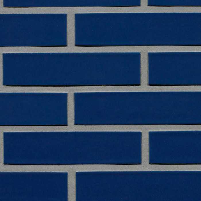 Кирпич облицовочный Terca Crystal Blauw SP, 210х100х50 мм