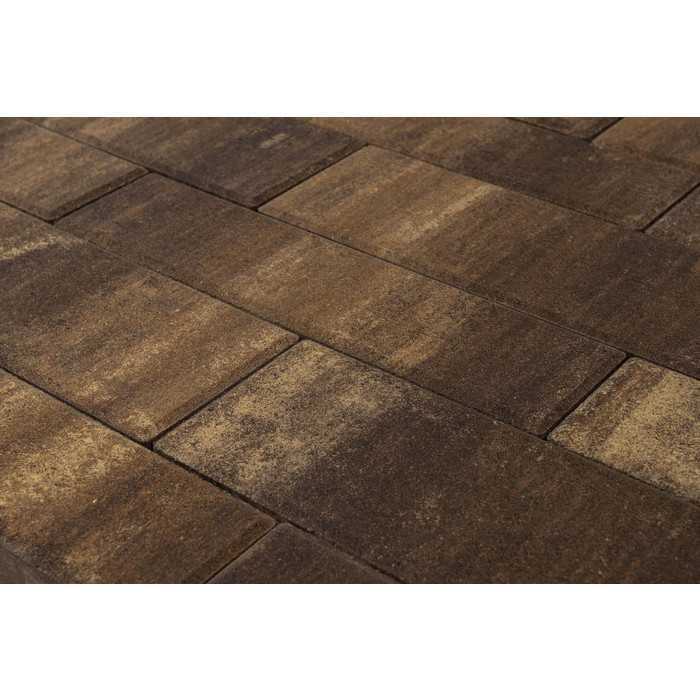 Плитка тротуарная BRAER Домино Color Mix Каштан, 120/160x60 мм