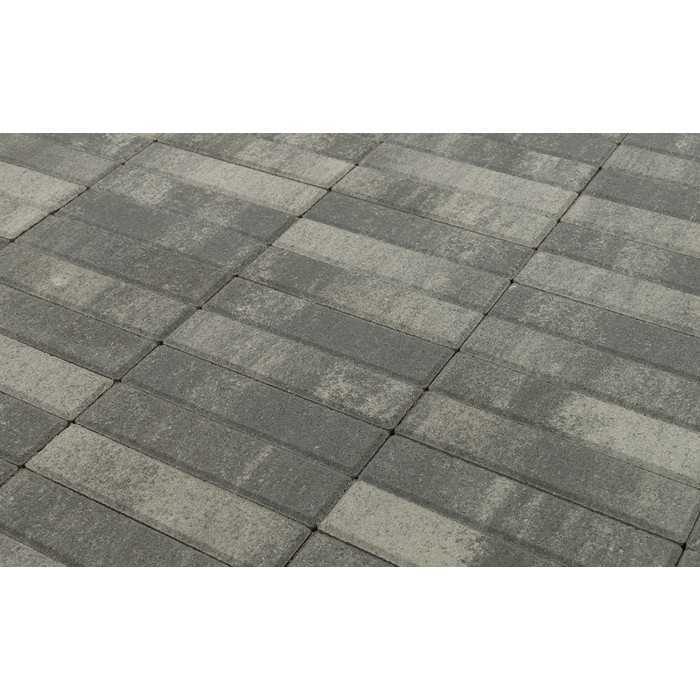Плитка тротуарная BRAER Паркет Color Mix Туман, 200x50x60 мм